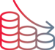 declining profits icon